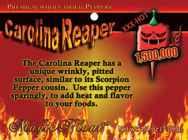 Natural Carolina Reaper Peppers Crushed Chili Flakes -Crazy Hot Pepper (... - £13.37 GBP+