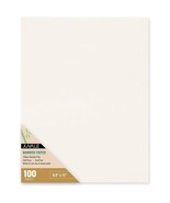 100 Cold Press Bamboo Paper Sheets For Mixed Media, Drawing, 100Gsm, 8.5... - $32.99