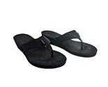 Teva Womens Mush Mandalyn Wedge Black Thong Sandals Size 10 1000093B - $19.51