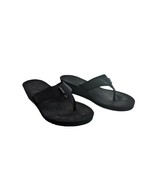 Teva Womens Mush Mandalyn Wedge Black Thong Sandals Size 10 1000093B - £15.41 GBP