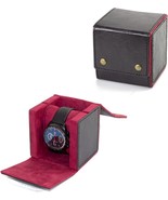 Watch Case for Men,Leather Watch Roll Travel Case,Luxuriou Velvet Interi... - $23.21