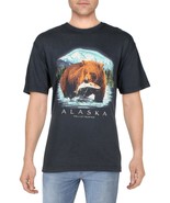 Cotton On Mens Premium Loose Fit Alaska The Last Frontier T-Shirt Indigo... - $377.73 MXN