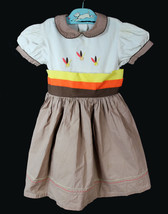 1940s 1950s Lil Airess Dress Embroidered Top Girls Size 5 Frock Playpal ... - $59.39