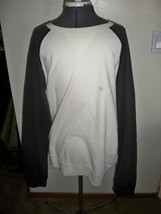 Men&#39;s Guys Aeropostale TWO-TONED Crew L/S Fleece Pullover Shirt Ivory New $55 - £31.55 GBP