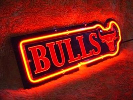 NBA Chicago Bulls 3D Beer Bar Neon Light Sign 13'' x 8'' - $199.00