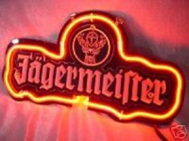 Jagermeister 3D Beer Bar Red Neon Light Sign 13&#39;&#39; x 8&#39;&#39; - £159.45 GBP