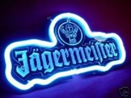 Jagermeister 3D Beer Bar Blue Neon Light Sign 13&#39;&#39; x 8&#39;&#39; - £159.45 GBP