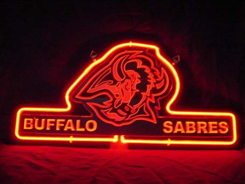 Primary image for Buffalo Sabres #1 3D Beer Bar Neon Light Sign 13'' x 8"
