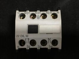 Moeller 22-DIL M Auxiliary Contactor 600VAC 250VDC 15A - $12.60