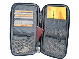 NAVYBLUE UNISEX POLYSTER PASSPORT HOLDER TRAVEL CASE WALLET-ORGANISER CA... - $25.37