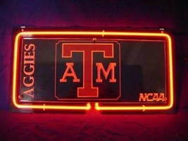 NCAA Aggies A&amp;M 3D Beer Bar Neon Light Sign 11&#39;&#39; x 8&#39;&#39; - £155.58 GBP