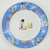 Oneida China Coca Cola Laughing Snowman Stoneware Bread &amp; Butter Plate Coke - £5.41 GBP