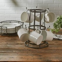 New  Mug Rack in rustic metal - 10 Cup - $779.69 MXN