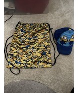 Despicable ME Universal Studios Parks Drawstring Bag 13x16&quot;, Minions Kid... - $15.79