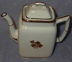 Vintage Royal Ironstone Alfred Meakin Tea Leaf Tea Pot Teapot - £39.17 GBP