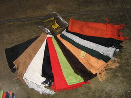 Lot of 25 mixed colored Alpacawool scarves,wholesale, - $285.00