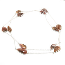 Rhodochrosite Gemstone Handmade Fashion Ethnic Necklace Jewelry 36&quot; SA 6114 - £6.22 GBP