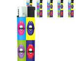 Pop Art D4 Lighters Set of 5 Electronic Refillable Butane Pop Culture - $15.79