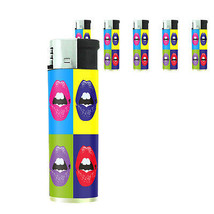 Pop Art D4 Lighters Set of 5 Electronic Refillable Butane Pop Culture - £12.59 GBP