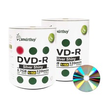 Smart Buy 200 Pack DVD-r 4.7gb 16x Shiny Silver Blank Data Video Movie Recordabl - £48.78 GBP
