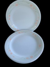 Vintage Corelle 6Pc 1980&#39;S Bread &amp; Butter Salad Side Plates Peach Garlan... - $368.72 MXN