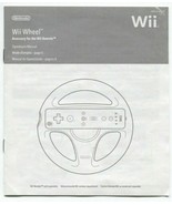 Wii Wheel Nintendo Wii Video Game Instruction Manual Booklet C/RVL-A-HA-USZ - £6.42 GBP