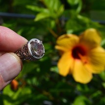 Morganite Ring Size 7 Approx. 4.6 cwt. Natural Earth Mined .  Appraised US $460 - £159.86 GBP