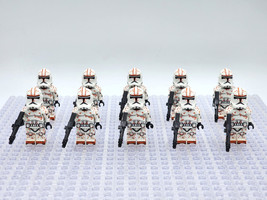 10pcs Star Wars Phase 2 Desert Clone Troopers Minifigures Weapons Accessories - £19.17 GBP
