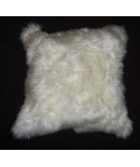 White pillow cover, made of alpaca fur, 12x12 Inches - £60.75 GBP
