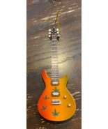 String Instrument LARGE Rasta Orange Wooden Guitar Tree Ornament 7 inches - £12.47 GBP