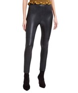 BCBGMAXAZRIA Womens High-Waist Faux-Leather Leggings Color Black Size Small - £139.49 GBP
