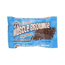 LENNY & LARRY'S Triple Chocolate Muscle Brownie Weight Gain Sport Energy Protein - $44.50