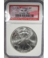 2000 American Silver Eagle NGC MS69 Flag/Eagle Label Coin AK808 - £60.07 GBP