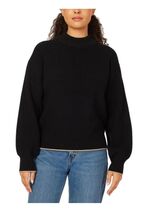 Scotch &amp; Soda Womens Sweater Black Camel Mock Neck Relaxed Fit Long Sleeves - $60.55 CAD