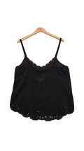 BloomChic Tank Top Womens Size 10 Scalloped Laser Cut Camisole  Adjustable Strap - £11.82 GBP