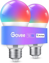 Govee Smart Light Bulbs, Wifi And Bluetooth Color Changing, Google Assistant. - £26.25 GBP