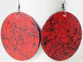 Red Earrings Red Jewelry Afrocentric Jewelry Afrocentric Earrings Bohemian Earri - £20.75 GBP