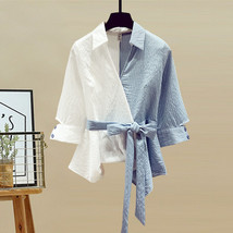  Women’s pants summer solid color 3XL size traf Korean color block shirt... - £16.99 GBP
