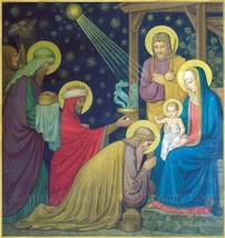 Christmas Nativity by Benedictine monks–8.5x11&quot; – Catholic Art Print – Archival - £10.04 GBP+