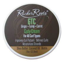 Rucker Roots GTC Curly Hair Cream Ginger Turnip Carrot All Curl Types 0.75oz - £2.75 GBP