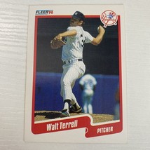 Walt Terrell 1990 Fleer BASEBALL #457 New York Yankees - £0.91 GBP