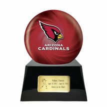 Large/Adult 200 Cubic Inch Arizona Cardinals Metal Ball on Cremation Urn Base - £407.58 GBP