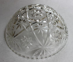 VINTAGE ANCHOR HOCKING ETCHED STAR OF DAVID LARGE BOWL 11” DIAMETER 3-3/4&quot; - £9.59 GBP