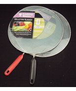 Spatter Screen / Grease Guard ~ Fine Mesh Metal Screen w/Handle ~ Fits M... - $10.95