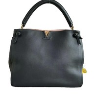 100% Authentic Louis Vuitton Black Leather Hobo Tournon Tote Bag  - £1,572.47 GBP