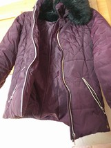 Girls Jackets River Island Size 11-12y Polyester Red Wine Jacket - £14.14 GBP