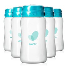4 Evenflo Breast Milk Collection Bottles - 5 Ounces - $13.34