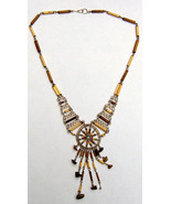 Lot of 20 Bamboo necklace, alpaca silver, wholesale  - $80.00