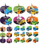 48 Pcs Pull Back Vehicles Halloween Greeting Card Set 24 Construction Ve... - $27.06 CAD