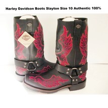 Harley Davidson Bottes Slayton D93141 Cuir Noir Oil Résistant Taille 10 ... - £173.69 GBP